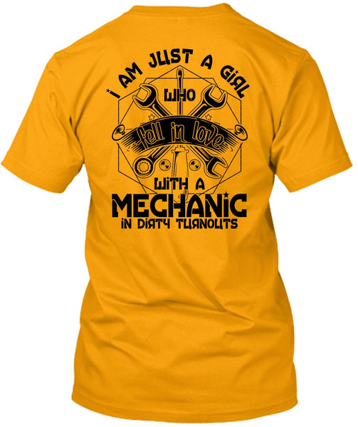 I Am Just A Girl T Shirt, I Love Mechanic T Shirt