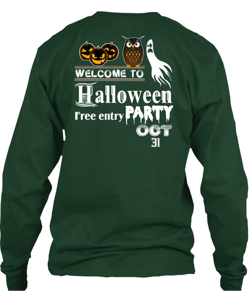 Welcome To Halloween Free Entry Party Oct 31 T Shirt, I Love You Pumpkin T Shirt