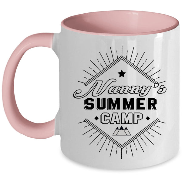 Cool Camping Nanny Coffee Mug, Nanny's Summer Camp Accent Mug