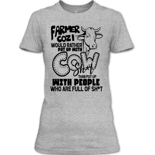 Farmer Cozi T Shirt, Coolest Farmer T Shirt