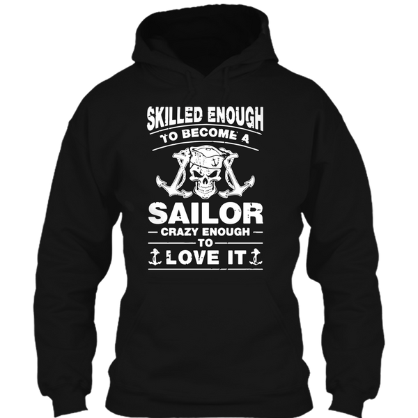 A black t-shirt with the shopify logo