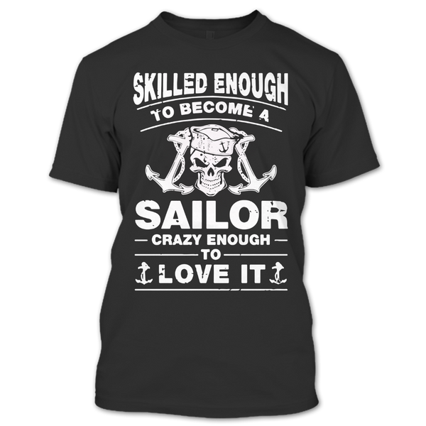 A black t-shirt with the shopify logo