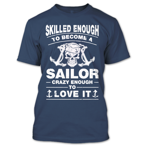 A black t-shirt with the shopify logo