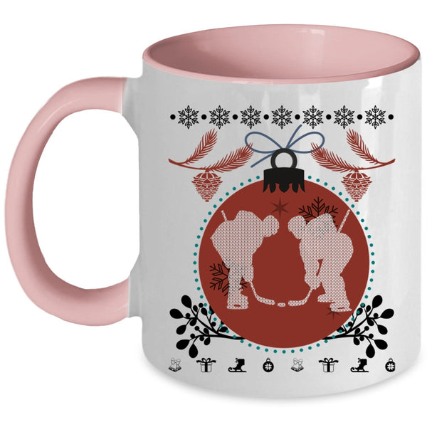 Christmas Family Vacation Coffee Mug, Cool Hockey Accent Mug