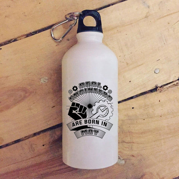 Real Engineers Are Born In May 20 oz Stainless Steel Bottle,May Birthday Outdoor Sports Water Bottle