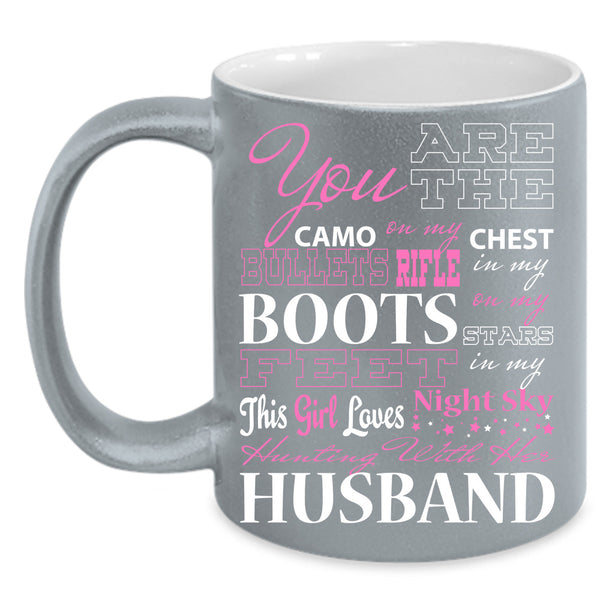 Hunting With Her Husband Cup, Cool Husband Mug, Just Marry Cup