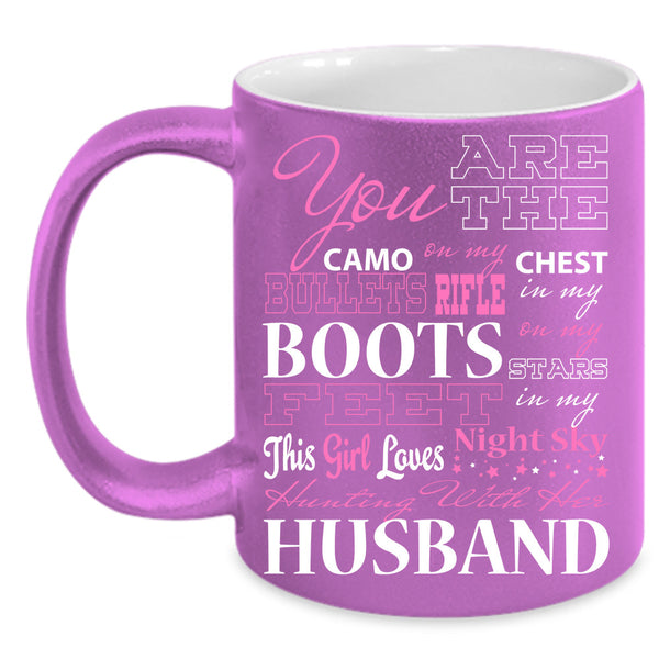 Hunting With Her Husband Cup, Cool Husband Mug, Just Marry Cup