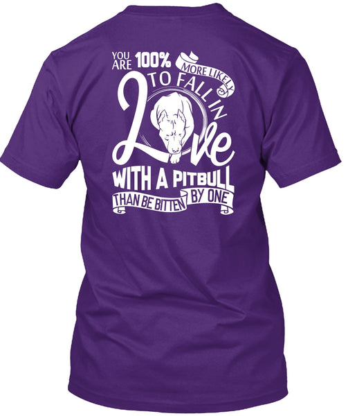 Fall In Love With A Pit Bull T Shirt, My Pets T Shirt
