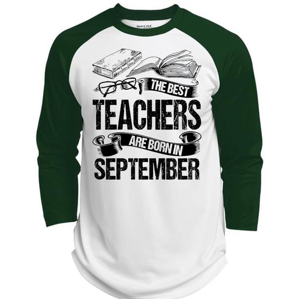 The Best Teachers Are Born In September T Shirt, I Love Teaching T Shirt, Awesome T-Shirts  (Polyester Game Baseball Jersey)
