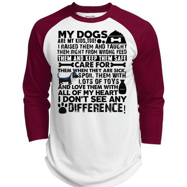 My Dogs Are My Kids T Shirt, I Love My Dog T Shirt, Awesome T-Shirts  (Polyester Game Baseball Jersey)