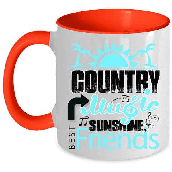 Best Sunshine Friends Coffee Mug, Country Music Accent Mug