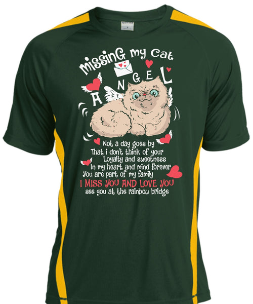 Missing My Cat Angel T Shirt, I Miss You And Love You T Shirt, Cool Shirt