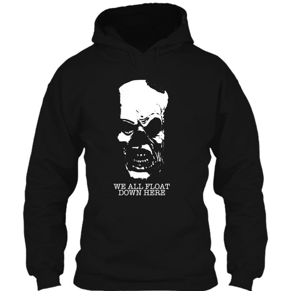 A black t-shirt with the shopify logo