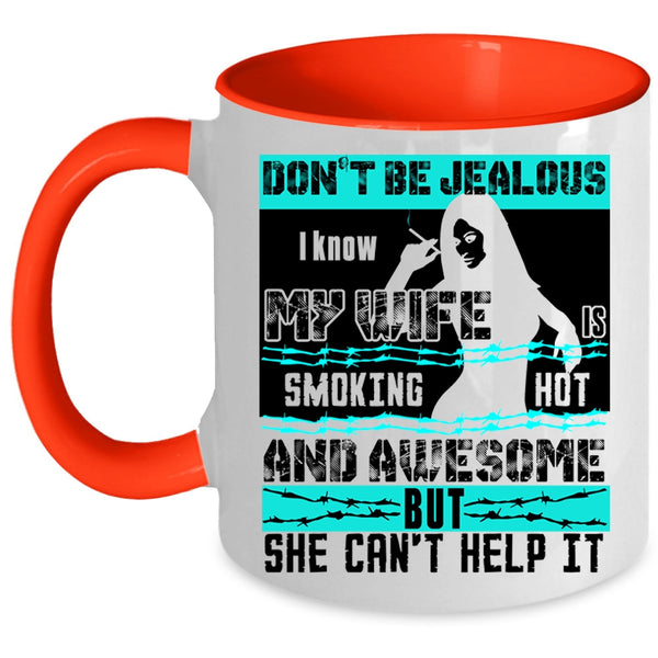 I Love My Wife Coffee Mug, I Know My Wife Is Awesome Accent Mug