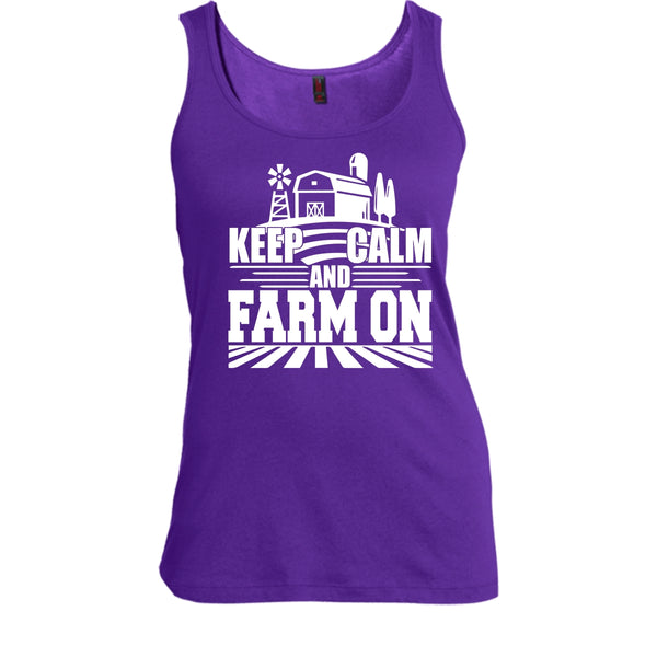 Keep Calm And Farm On T Shirt, Coolest Farmer T Shirt, Cool T Shirt