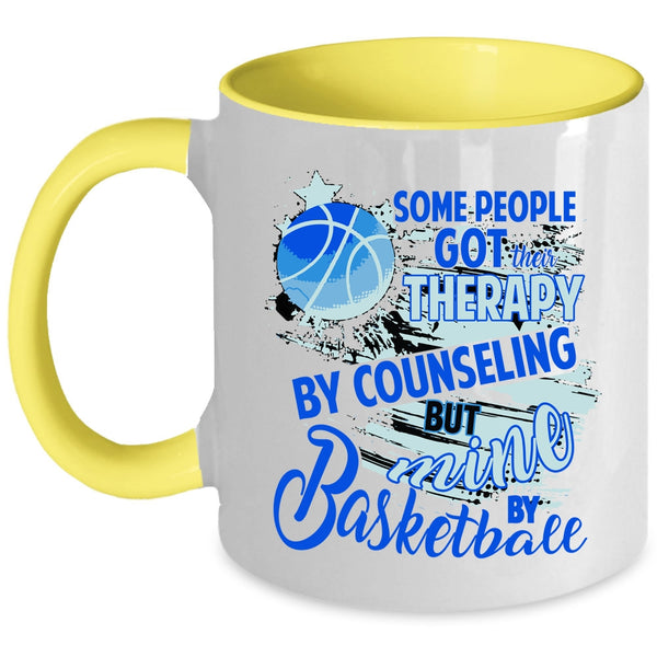 Cool Sporty Coffee Mug, Basketball Accent Mug