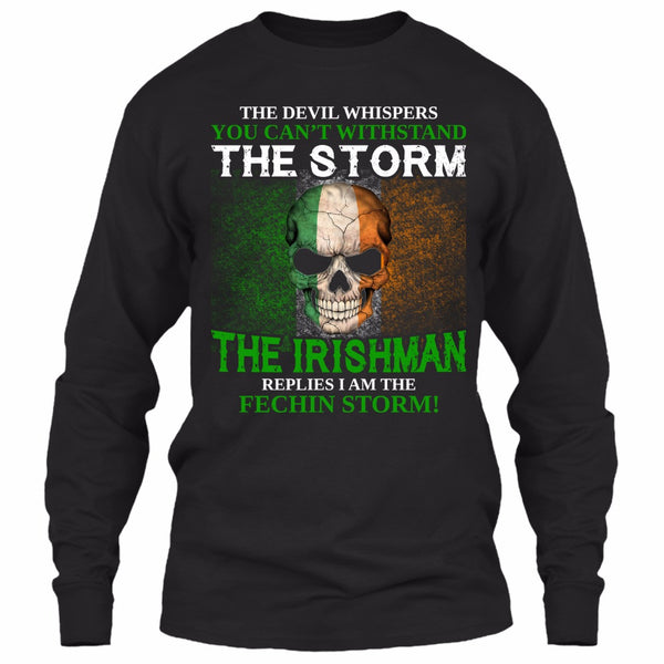 A black t-shirt with the shopify logo