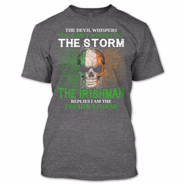 A black t-shirt with the shopify logo