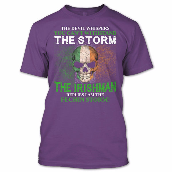 A black t-shirt with the shopify logo