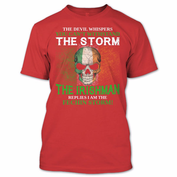 A black t-shirt with the shopify logo