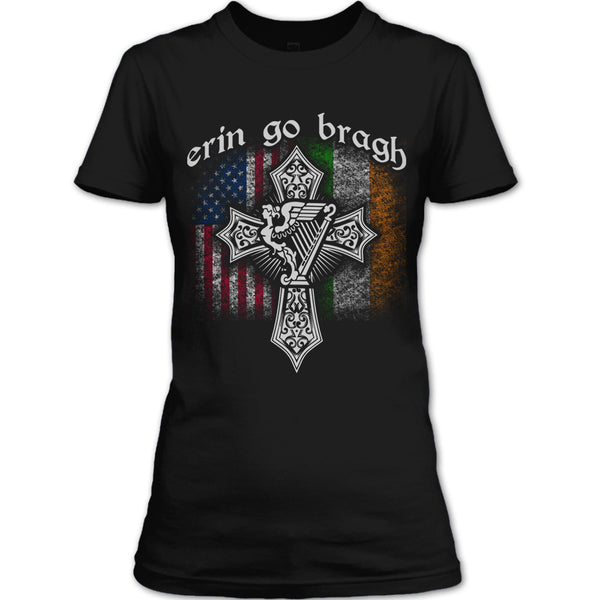 A black t-shirt with the shopify logo