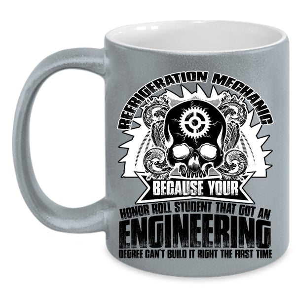 Cool Gift For Mechanics Coffee Mug, Refrigeration Mechanic Accent Mug