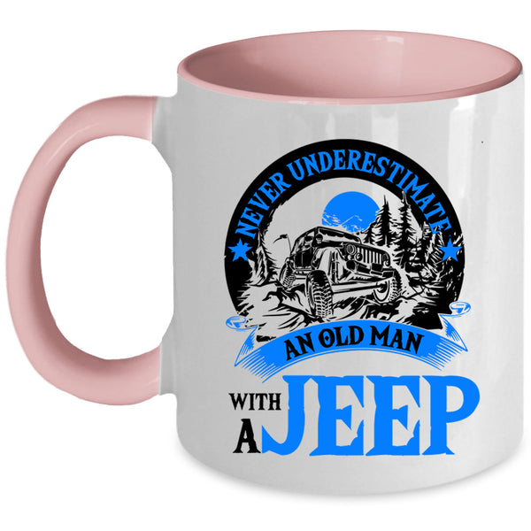 Funny Grandpas Coffee Mug, An Old Man With A Jeep Accent Mug
