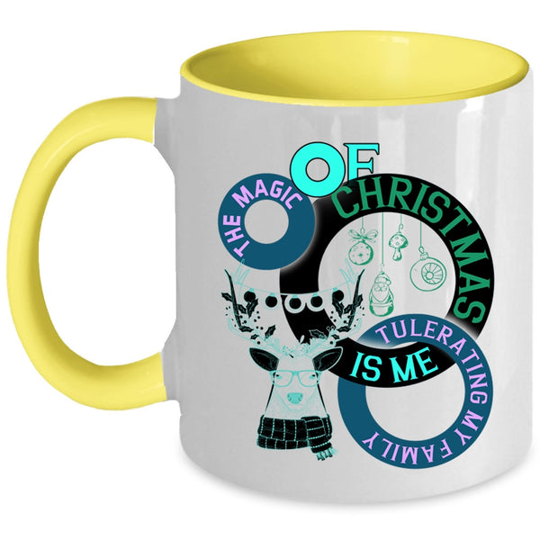Tulerating My Family Coffee Mug, The Magic Of Christmas Accent Mug