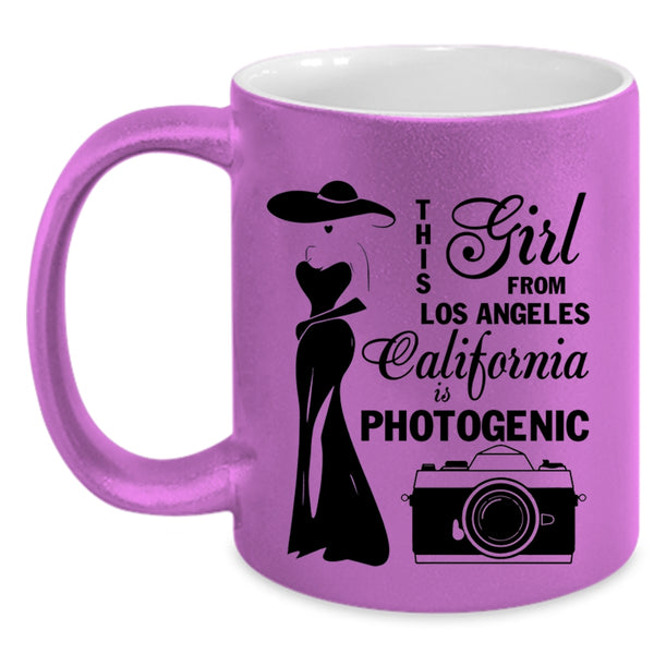 California Is Photogenic Coffee Mug, This Girl From Los Angeles Accent Mug