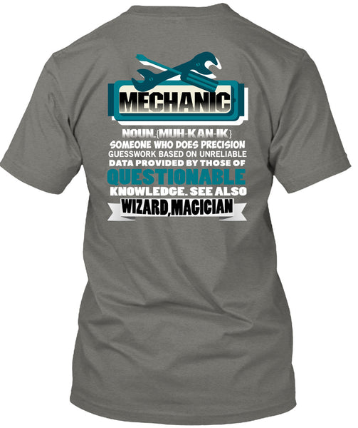 Being A Mechanic T Shirt, Wizard Magician T Shirt