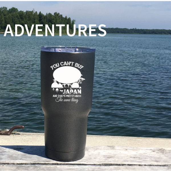 You Can't Buy Happiness Tumbler 30 oz Stainless Steel, You Can Go To Japan Travel Mug