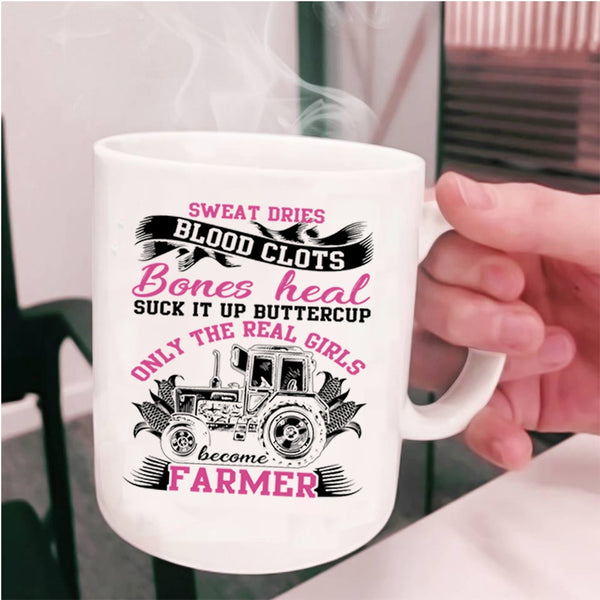 Cool Girls Coffee Mug, Only The Real Girls Become Farmer Cup