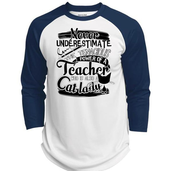 The Tenacious Power Of A Teacher T Shirt, I Love Cat T Shirt, Awesome T-Shirts  (Polyester Game Baseball Jersey)