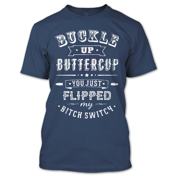 A black t-shirt with the shopify logo