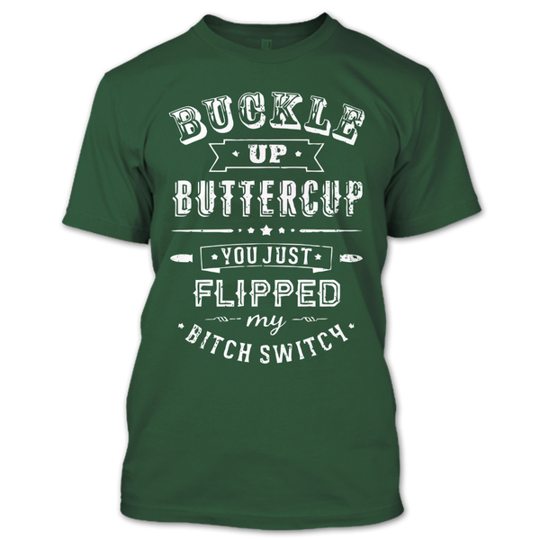 A black t-shirt with the shopify logo