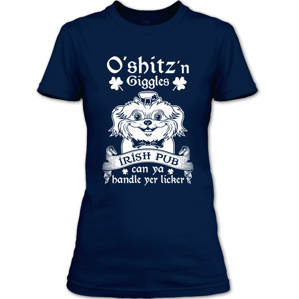 A black t-shirt with the shopify logo