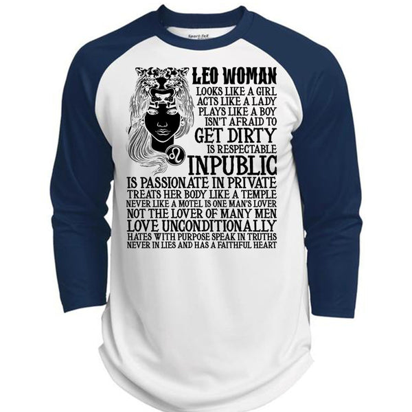 Leo Woman T Shirt, I Love Leo T Shirt, Awesome T-Shirts  (Polyester Game Baseball Jersey)