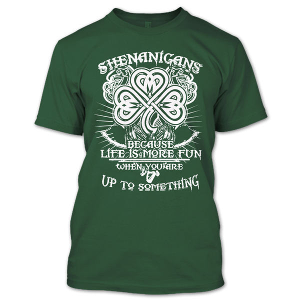 A black t-shirt with the shopify logo