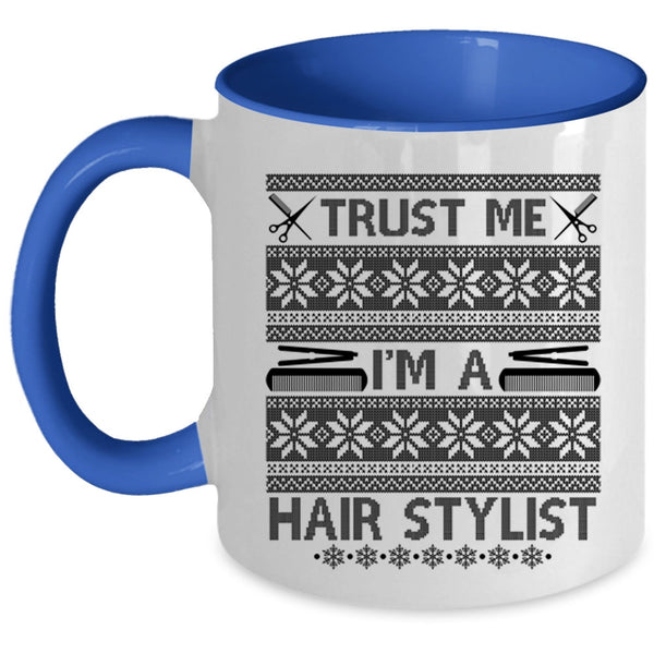 Christmas Tree Coffee Mug, I'm A Hair Stylist Accent Mug