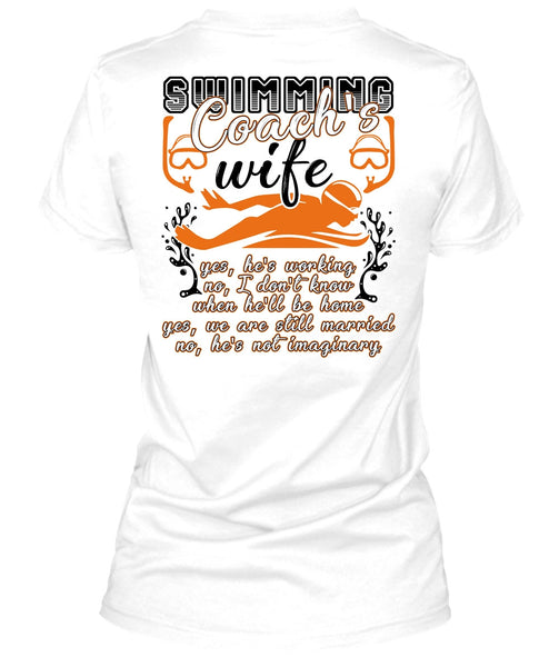 Swimming Coach's Wife T Shirt, I Love Swimming T Shirt