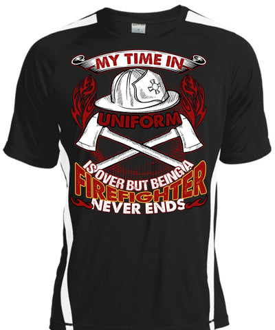 A black t-shirt with the shopify logo