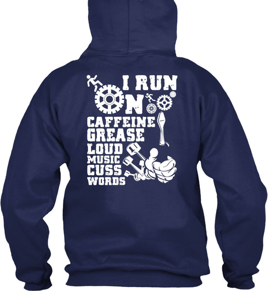 I Run On Caffeine T Shirt, Being A Mechanic T Shirt