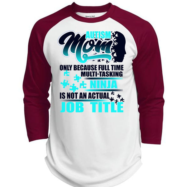 Autism Mom T Shirt, I Love Mom T Shirt, Awesome T-Shirts  (Polyester Game Baseball Jersey)