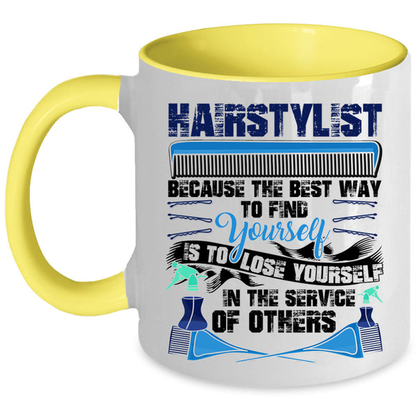 Cute Hairstylist Coffee Mug, Hairstylist Accent Mug