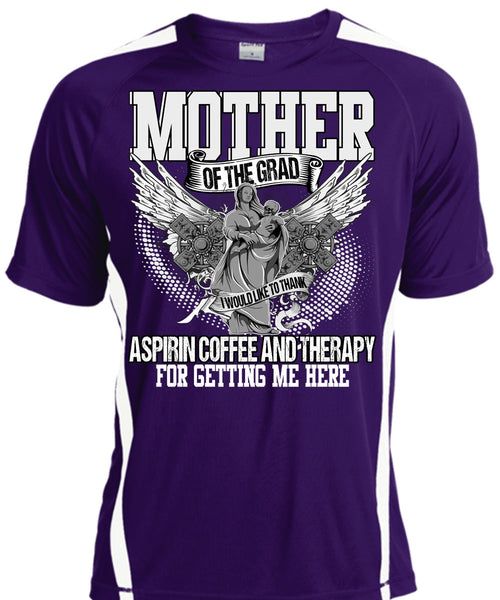 Mother Of The Grad T Shirt, Coffee And Therapy T Shirt, Cool Shirt