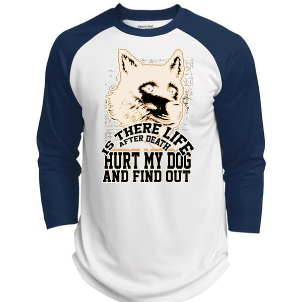 Hurt My Dog T Shirt, I Love Dog T Shirt, Awesome T-Shirts  (Polyester Game Baseball Jersey)