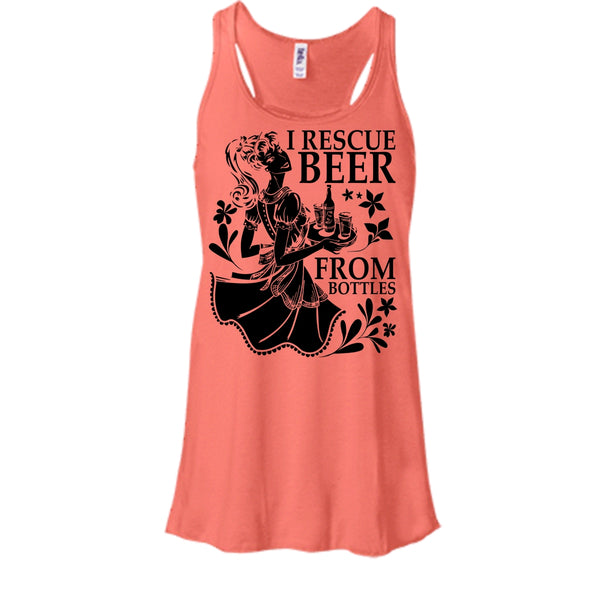 I Rescue Beer From Bottles T Shirt, I Love Drink Tank Top