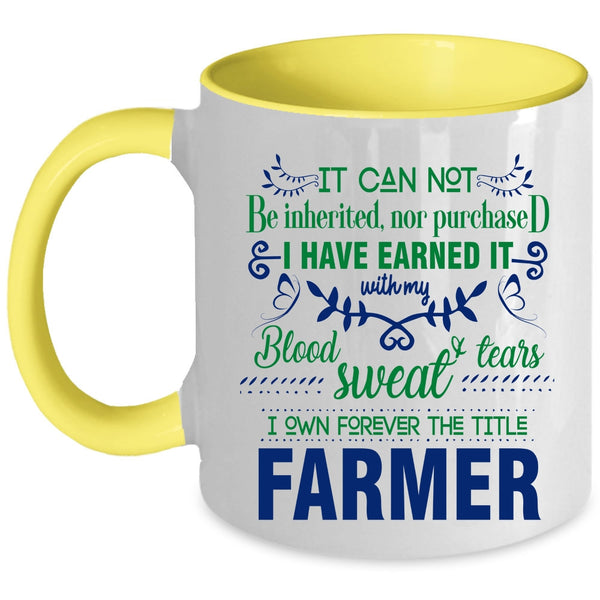 Cute Gift For Farmer Coffee Mug, Farmer Accent Mug