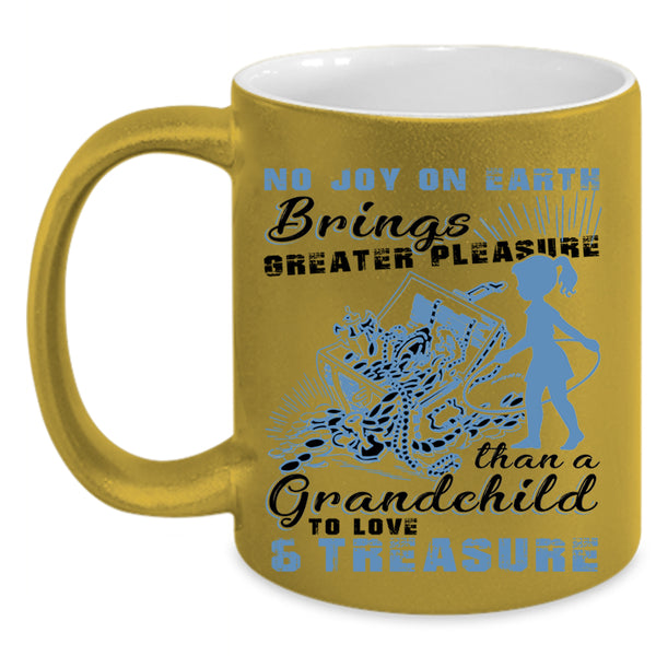 Cute Grandparent Coffee Mug, Grandchild To Love And Treasure Accent Mug