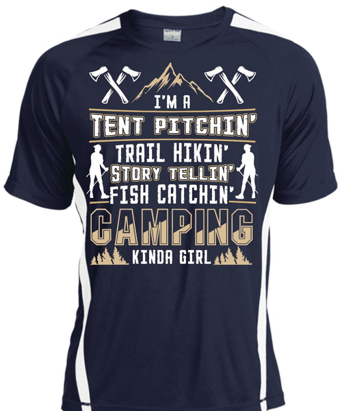 Camping Kinda Girl T Shirt, I'm A Tent Pitching T Shirt, Cool Shirt